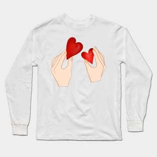 Hands up for love Long Sleeve T-Shirt